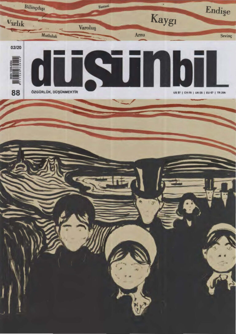 Düşünbil Sayı 088 Şubat 2020 Kaygı Endişe Kitap Kapağı