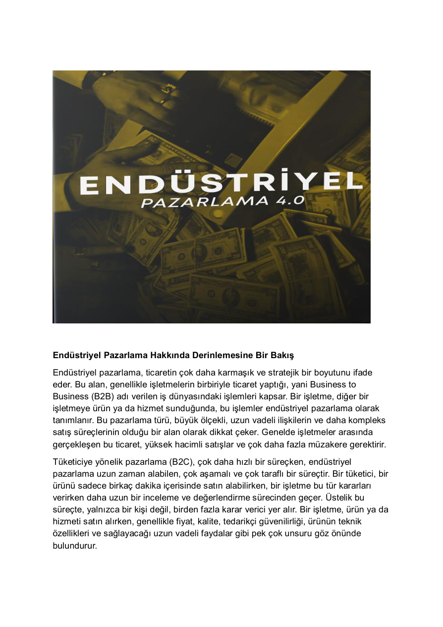 ENDÜSTRİYEL PAZARLAMA 4.0 PDF İndir - Bilinmiyor 1 ENDÜSTRİYEL PAZARLAMA 4.0 PDF İndir