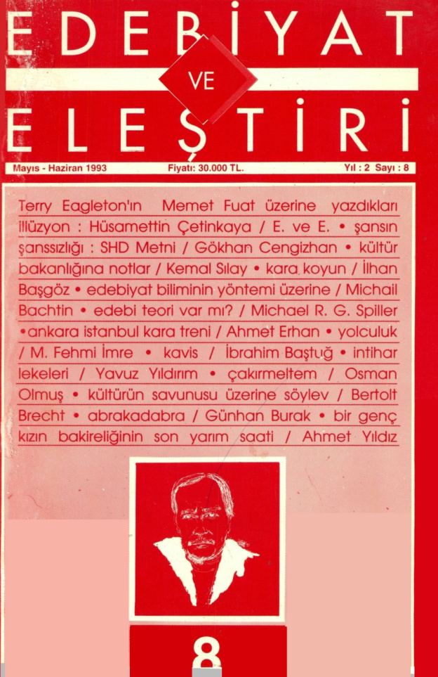 Edebiyat ve Eleştiri Sayı 008 Mayıs-Haziran 1993 PDF İndir – Edebiyat ve Eleştiri Dergi