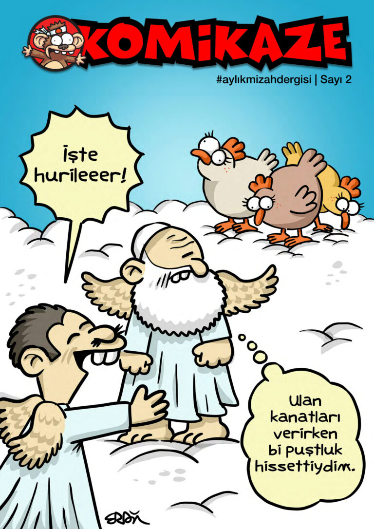 Erdil Yaşaroğlu Komikaze Dergisi Sayı 02 Ocak 2019 Kitap Kapağı