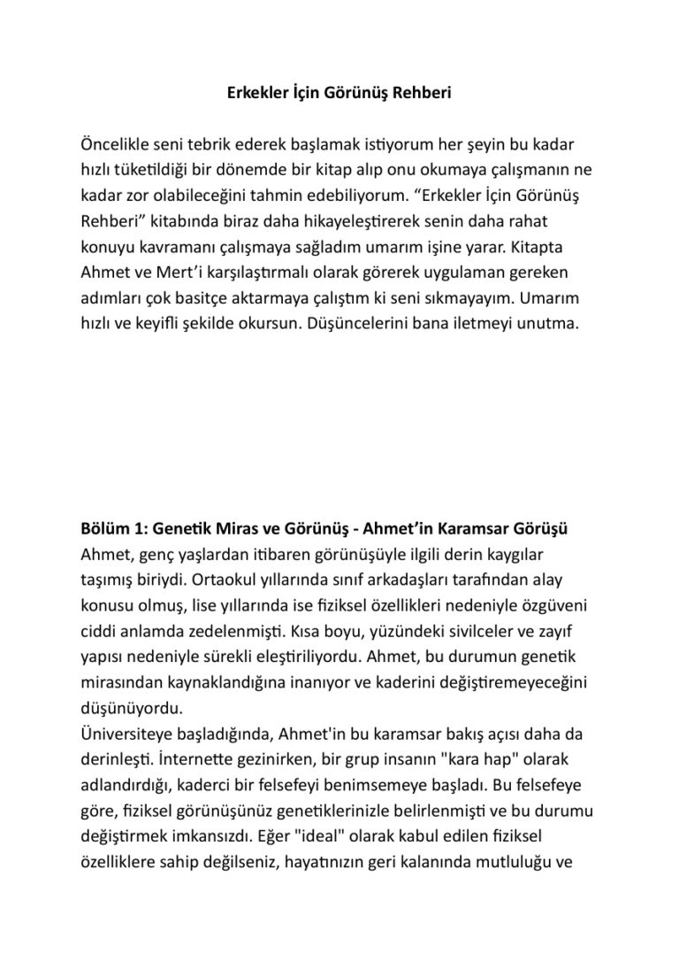 Erkekler İçin Görünüş Rehberi Kitap Kapağı