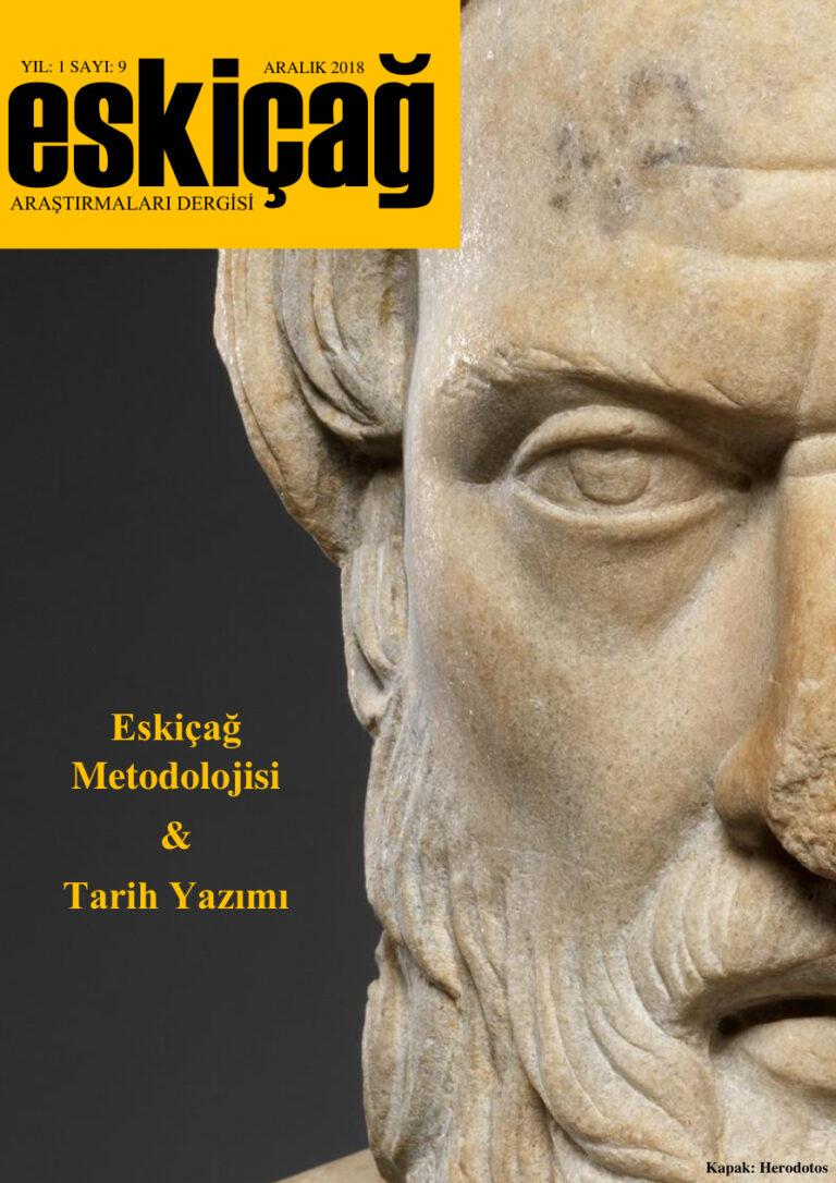 Eskiçağ Araştırmaları Dergisi Sayı 9 Kitap Kapağı