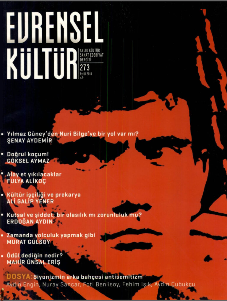 Evrensel Kültür Sayı 273 Eylül 2014 Kitap Kapağı