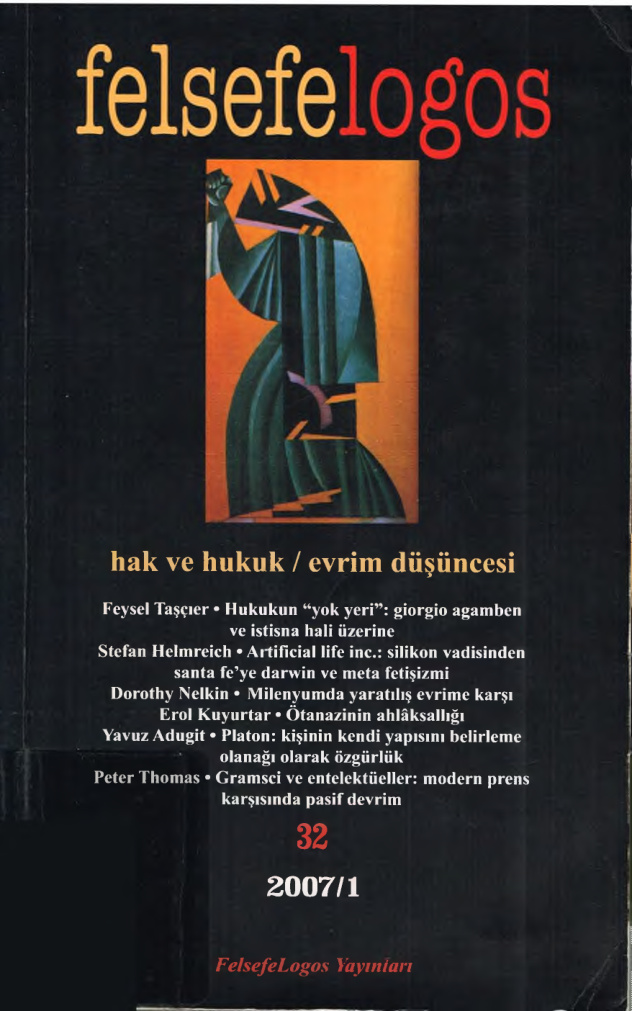 Felsefelogos Sayı 032 Hak ve Hukuk Evrim Düşüncesi PDF İndir - Editör Kurulu 1 Felsefelogos Sayı 032 Hak ve Hukuk Evrim Düşüncesi PDF İndir