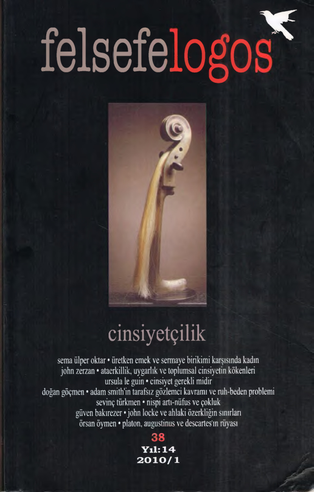 Felsefelogos Sayı 038 Cinsiyetçilik 2010 PDF İndir