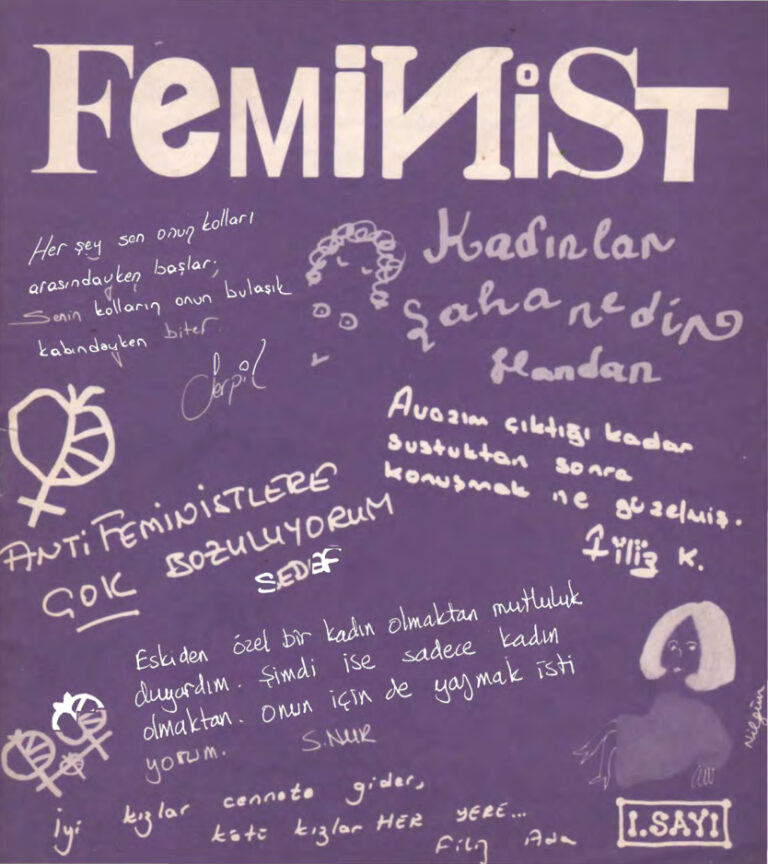 Feminist Sayı 01 Kitap Kapağı