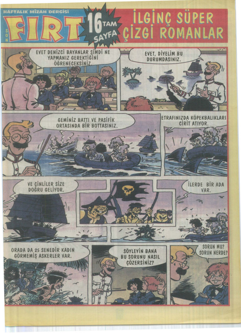 Fırt Çizgi öyküler Kitap Kapağı