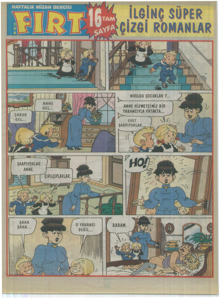 Fırt Çizgi öyküler Kitap Kapağı