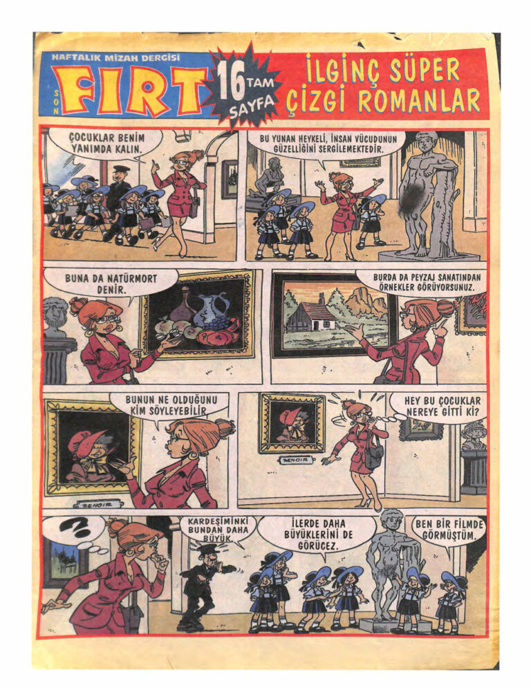 Fırt İlginç Süper Çizgi Romanlar Kitap Kapağı