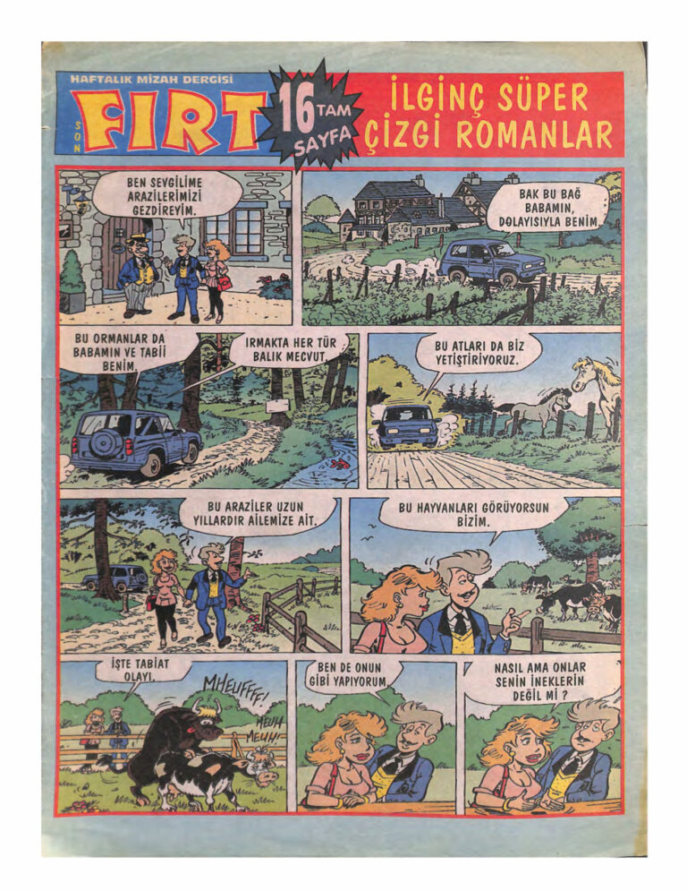 Fırt İlginç Süper Çizgi Romanlar Kitap Kapağı