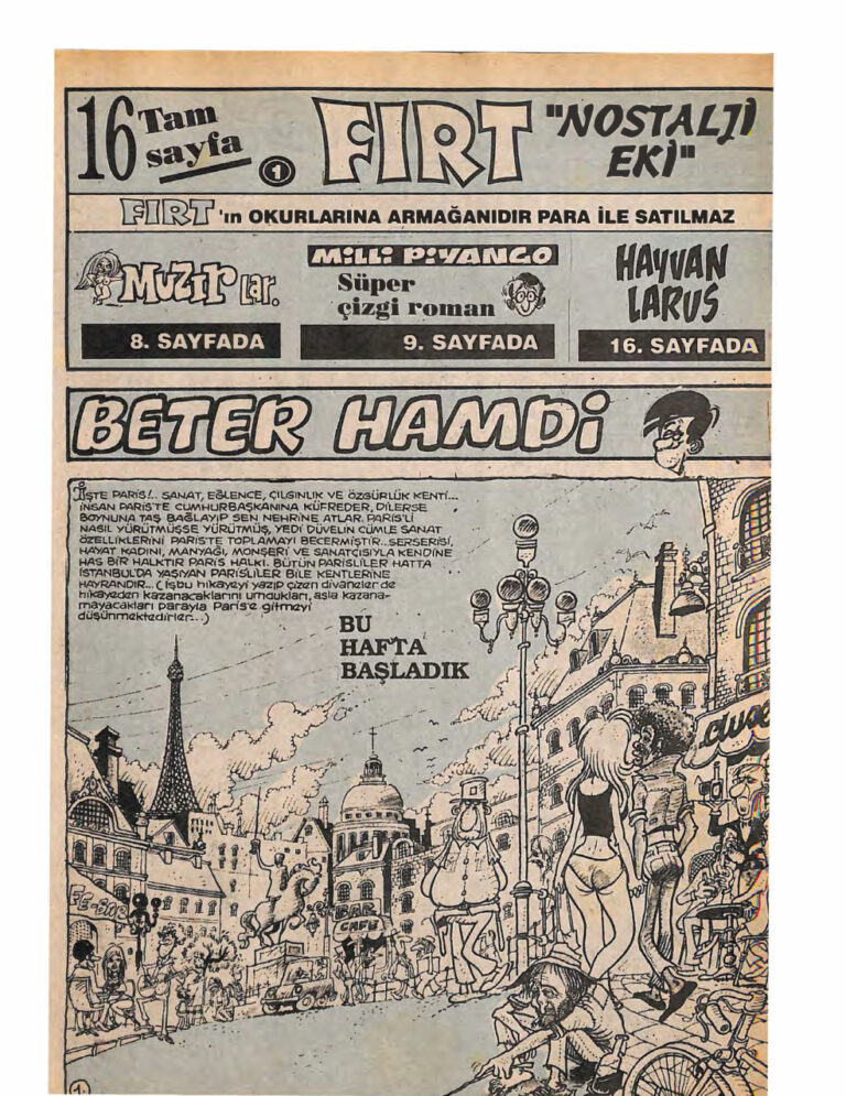 Fırt Nostalji Eki Sayı Kitap Kapağı