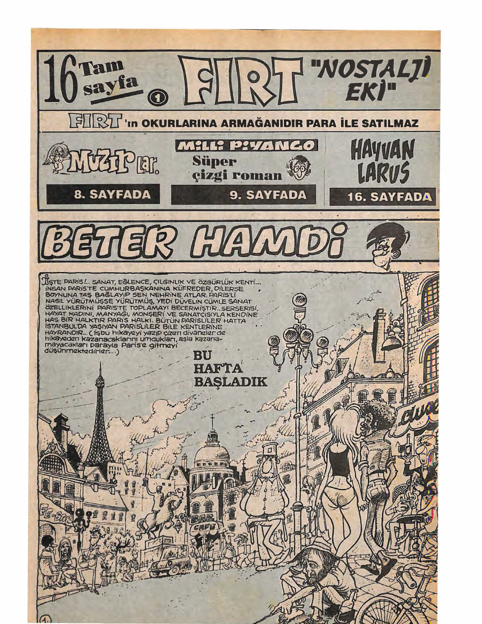 Fırt Nostalji Eki Sayı (1) PDF İndir – Fırt Dergisi