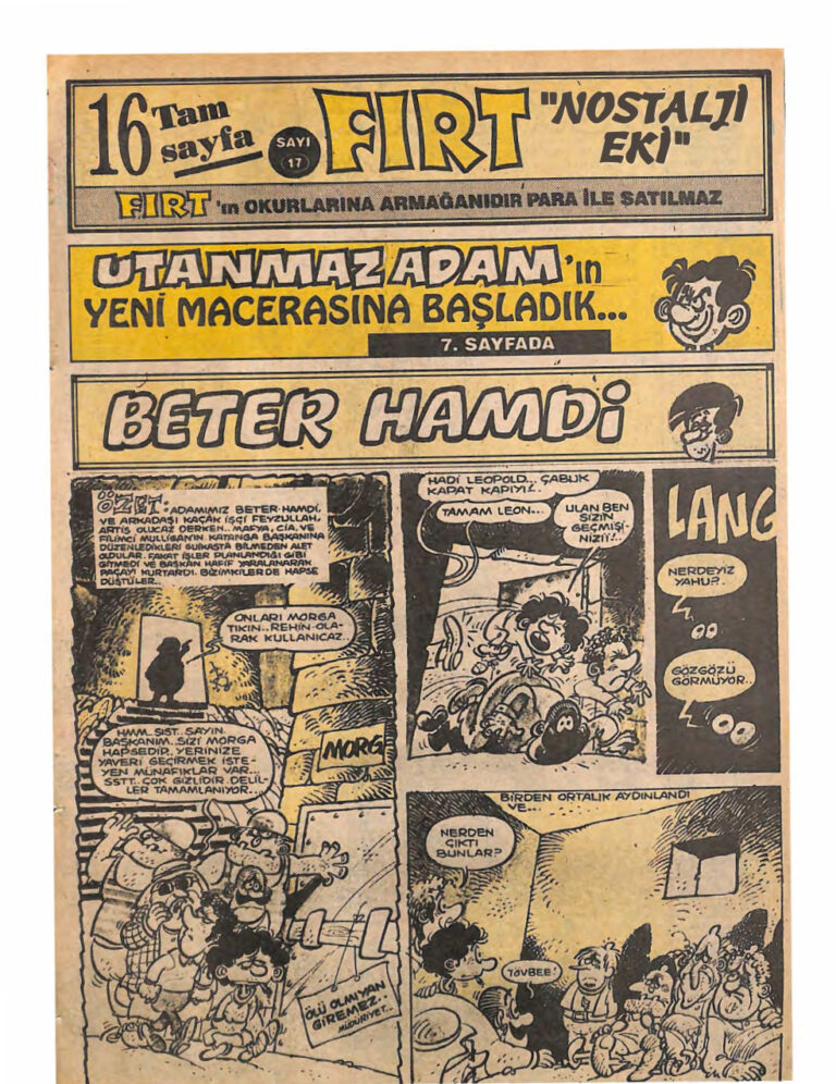 Fırt Nostalji Eki Sayı Kitap Kapağı