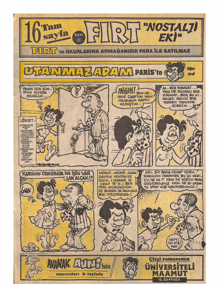 Fırt Nostalji Eki Sayı Kitap Kapağı
