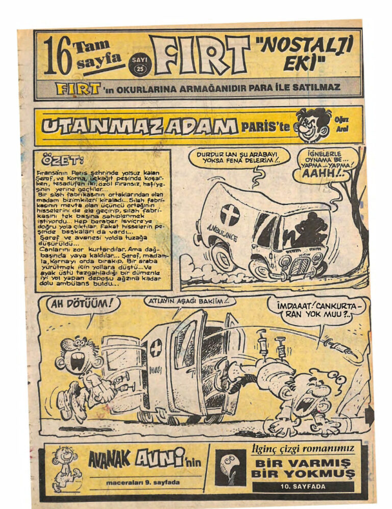 Fırt Nostalji Eki Sayı Kitap Kapağı