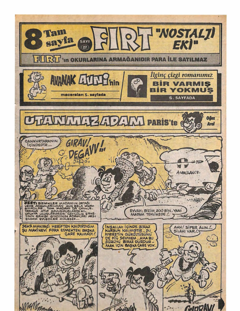 Fırt Nostalji Eki Sayı Kitap Kapağı