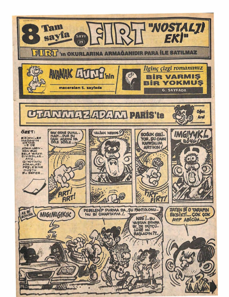 Fırt Nostalji Eki Sayı Kitap Kapağı