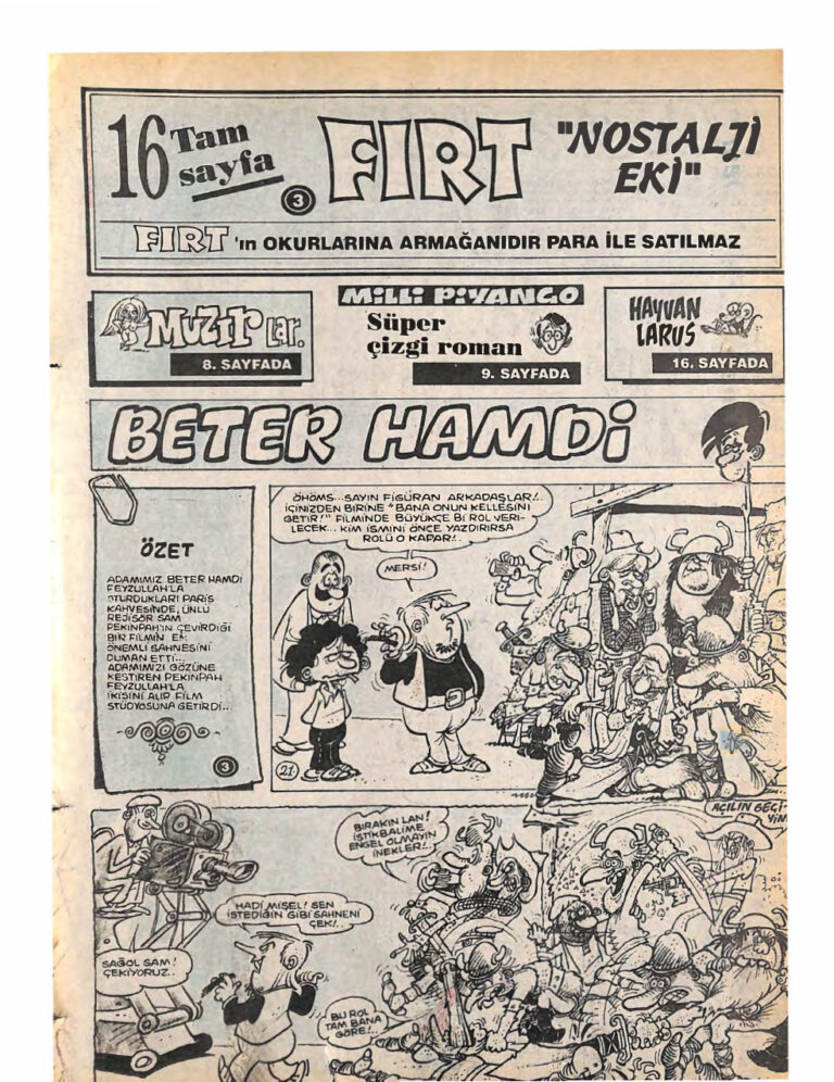 Fırt Nostalji Eki Sayı Kitap Kapağı