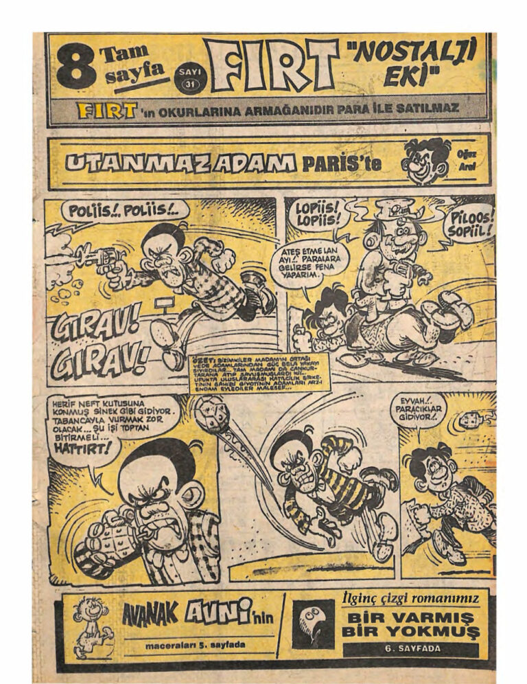 Fırt Nostalji Eki Sayı Kitap Kapağı