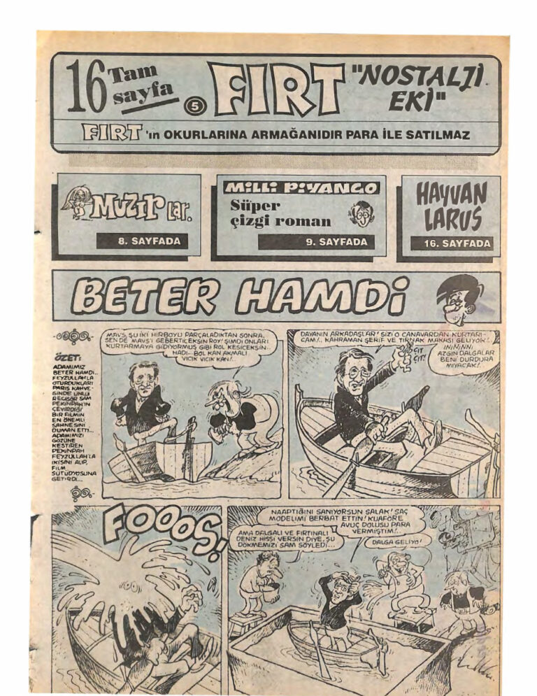 Fırt Nostalji Eki Sayı Kitap Kapağı
