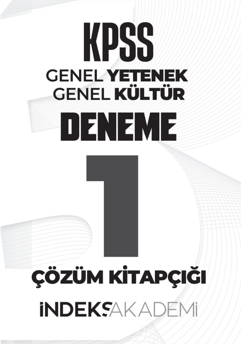 GY GK 5 Deneme Cozumleri 1 Kitap Kapağı