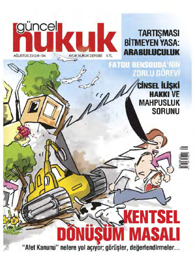 Güncel Hukuk Sayı 104 Ağustos 2012 Kitap Kapağı
