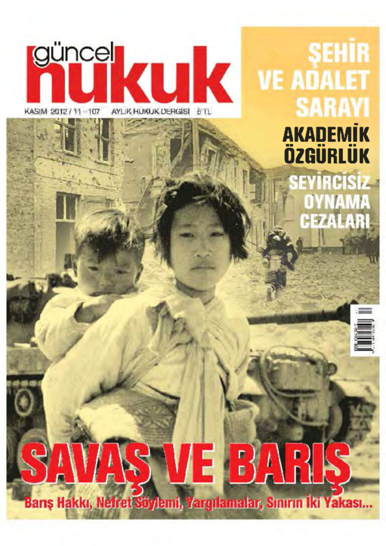 Güncel Hukuk Sayı 107 Kasım 2012 Kitap Kapağı