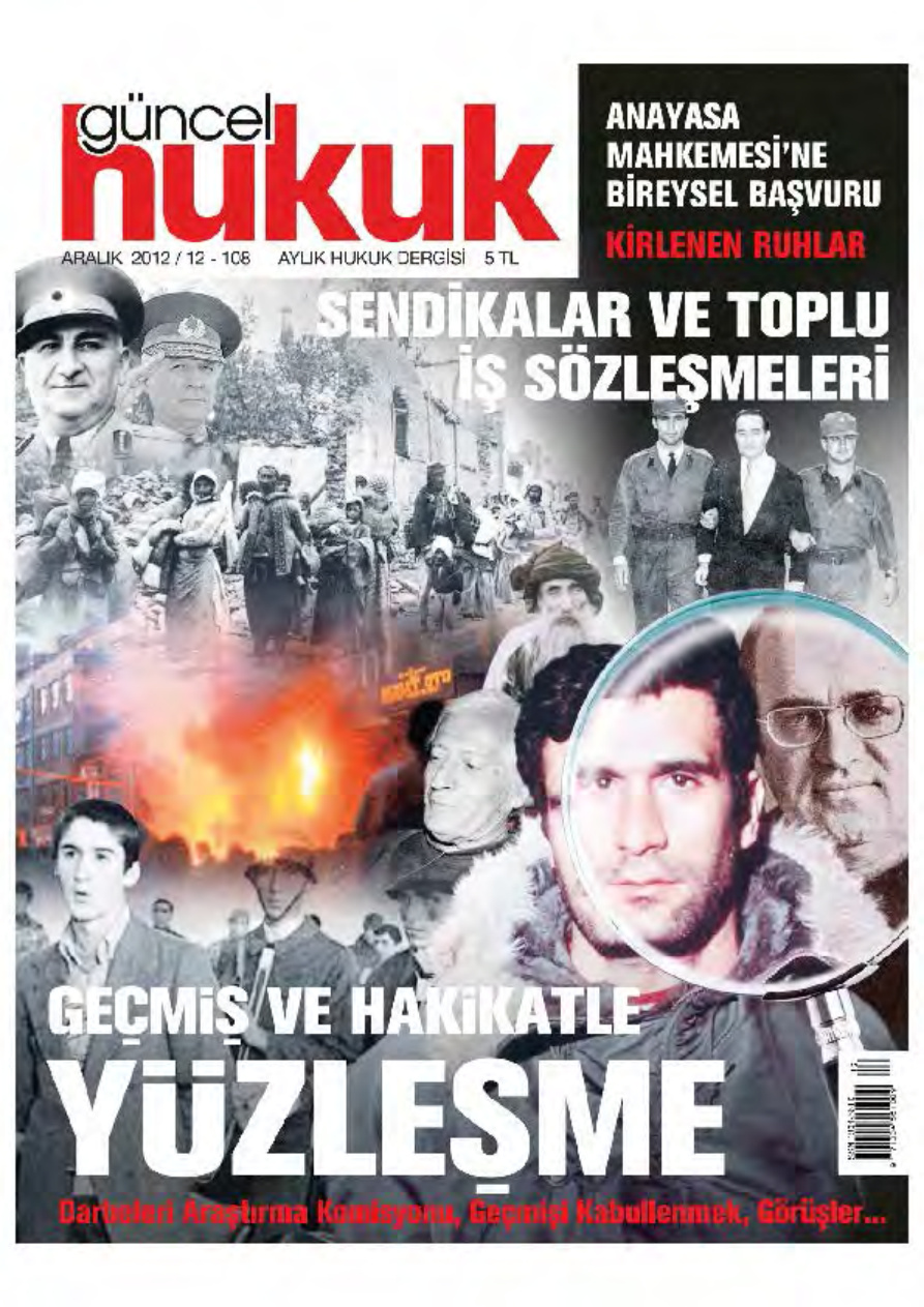 Güncel Hukuk Sayı 108 Aralık 2012 Kitap Kapağı
