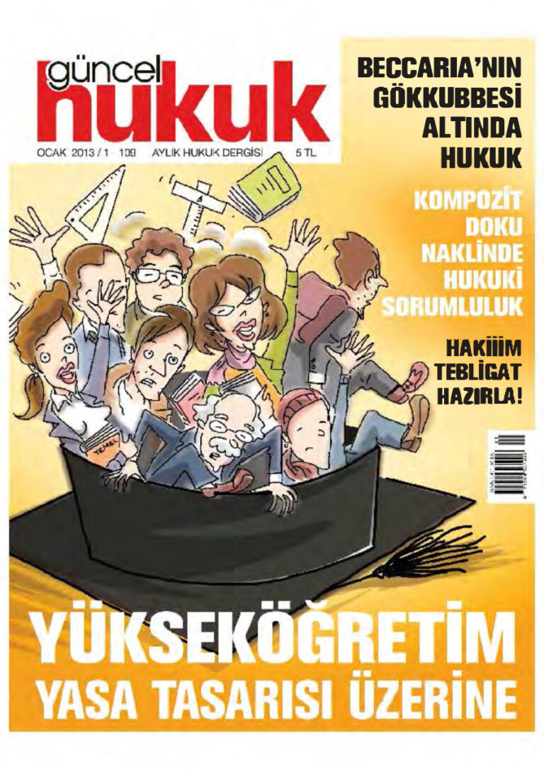 Güncel Hukuk Sayı 109 Ocak 2013 Kitap Kapağı