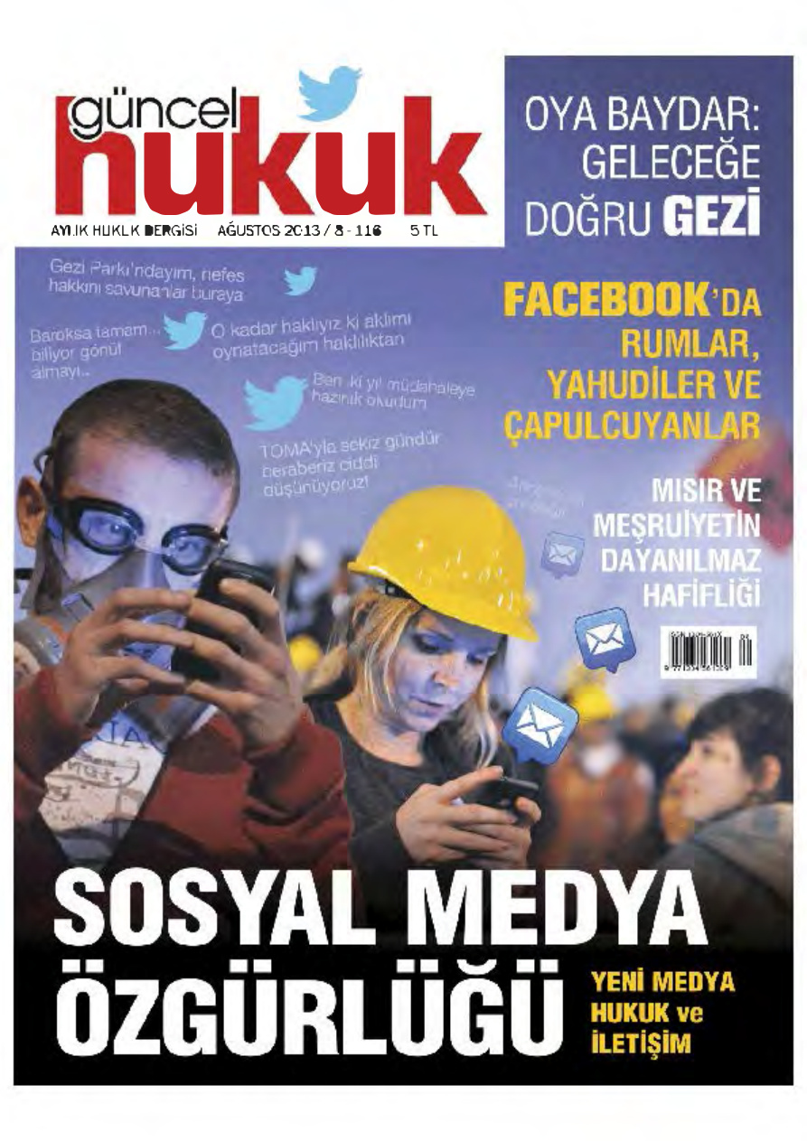 Güncel Hukuk Sayı 116 Ağustos 2013 Kitap Kapağı