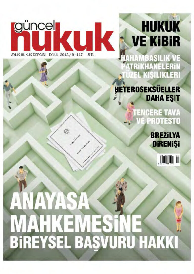 Güncel Hukuk Sayı 117 Eylül 2013 Kitap Kapağı