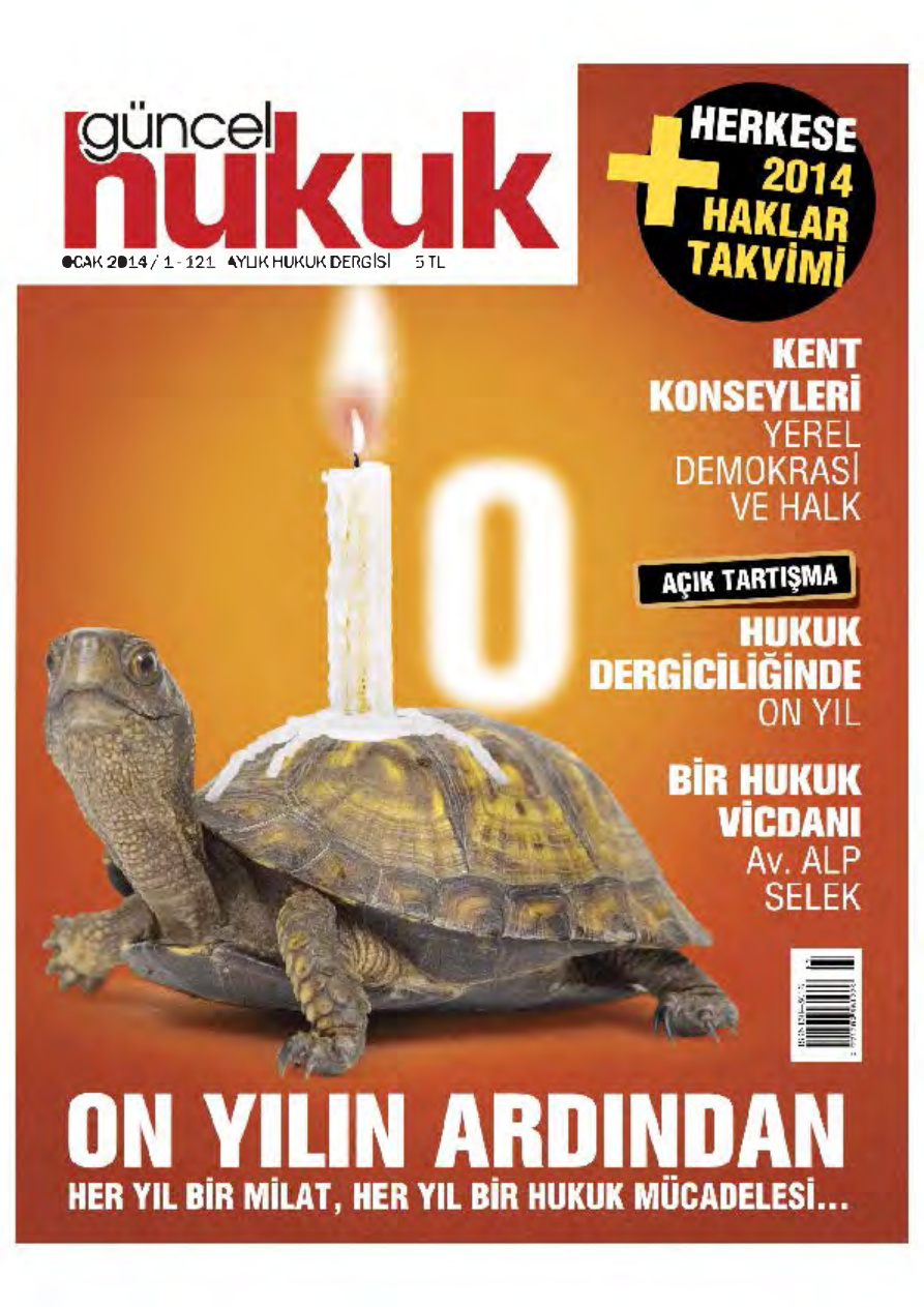 Güncel Hukuk Sayı 121 Ocak 2014 Kitap Kapağı