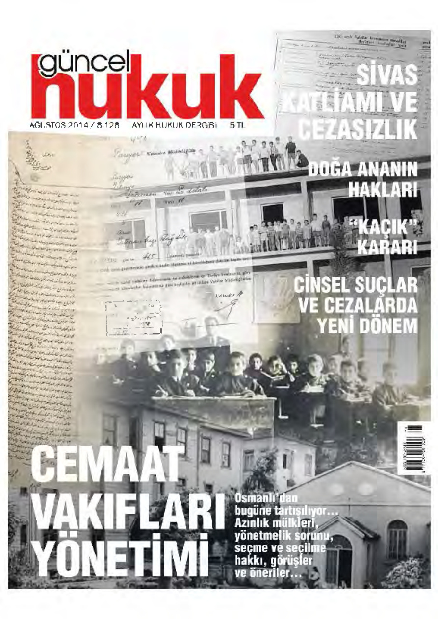 Güncel Hukuk Sayı 128 Ağustos 2014 Kitap Kapağı