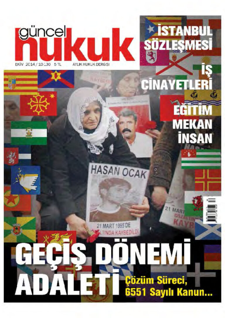 Güncel Hukuk Sayı 130 Ekim 2014 Kitap Kapağı
