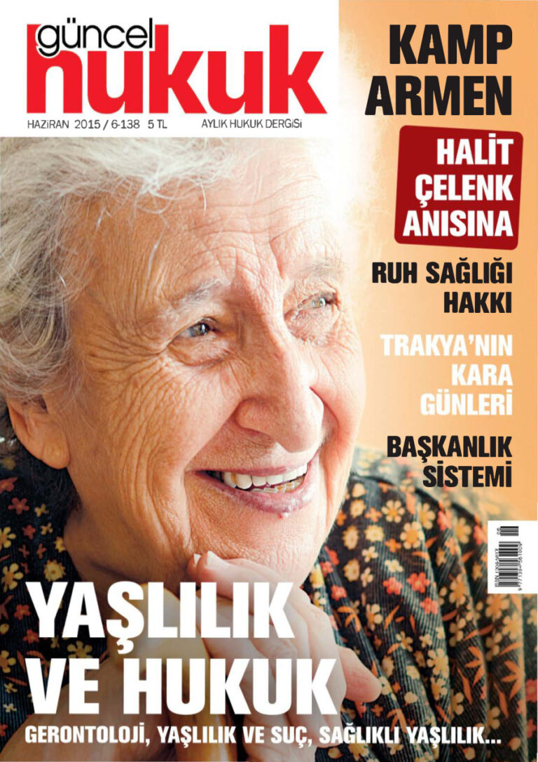 Güncel Hukuk Sayı 138 Haziran 2015 Kitap Kapağı