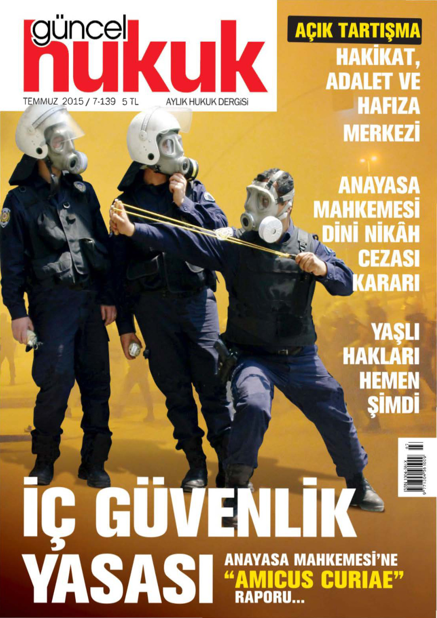 Güncel Hukuk Sayı 139 Temmuz 2015 Kitap Kapağı