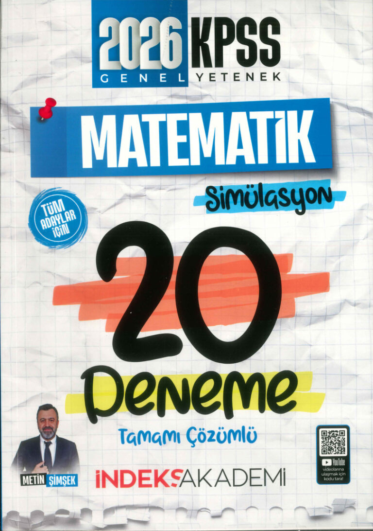 İNDEKS MATEMATİK 20 DENEME 2026 Kitap Kapağı