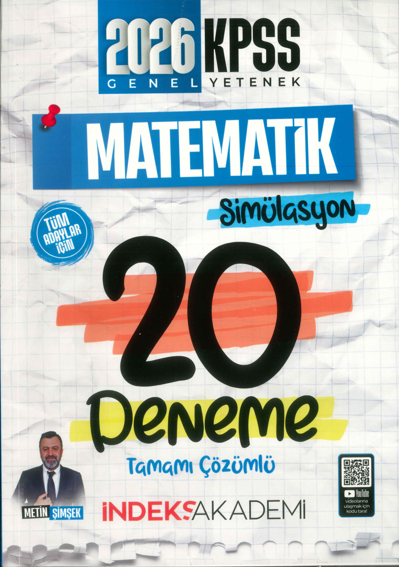 İndeks Matematik 20 Deneme 2026 PDF İndir – Komisyon