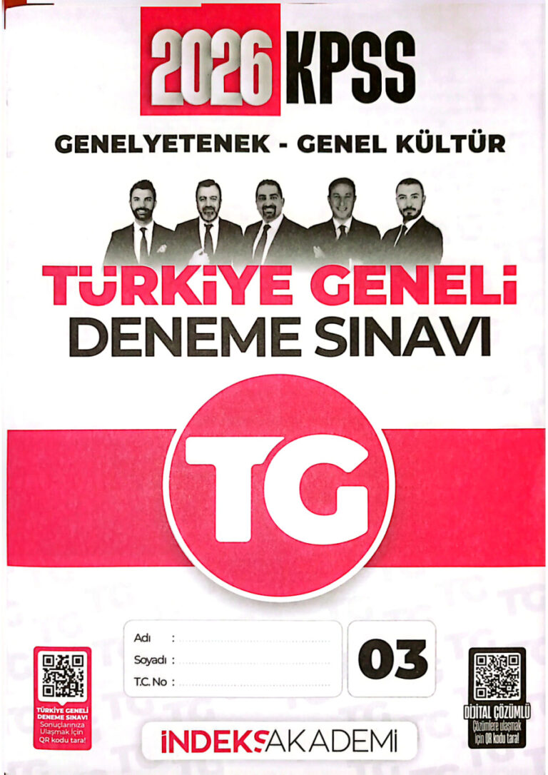 İNDEKS TG 3 2026 Kitap Kapağı