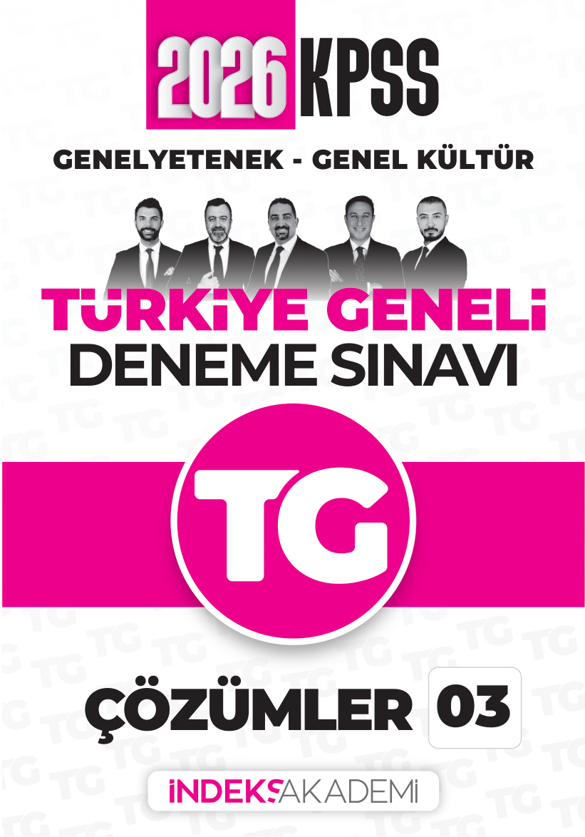İNDEKS TG -3 ÇÖZÜMLERİ 2026 PDF İndir