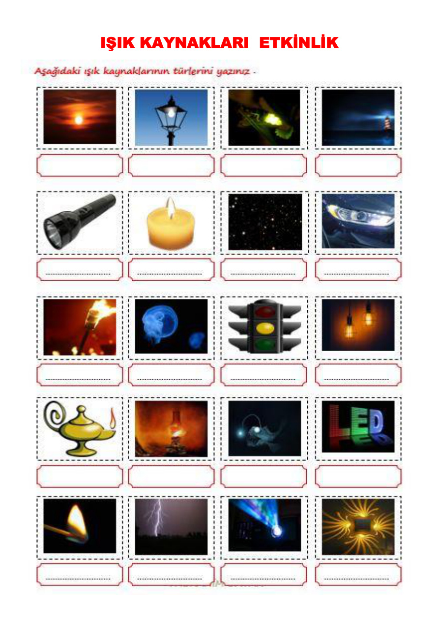 Işık Kaynakları Etkinlik PDF İndir – Komisyon