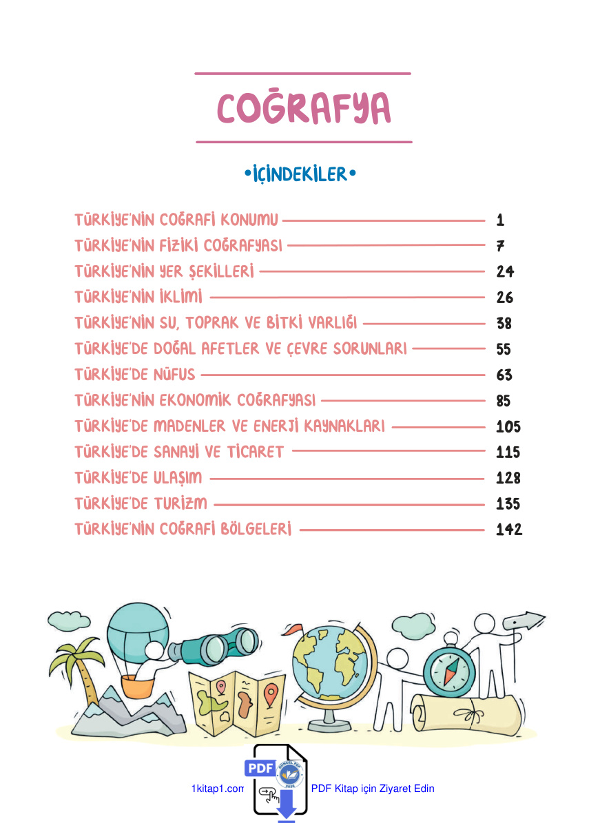 Kampüs Coğrafya Ders Notları PDF İndir – Komisyon