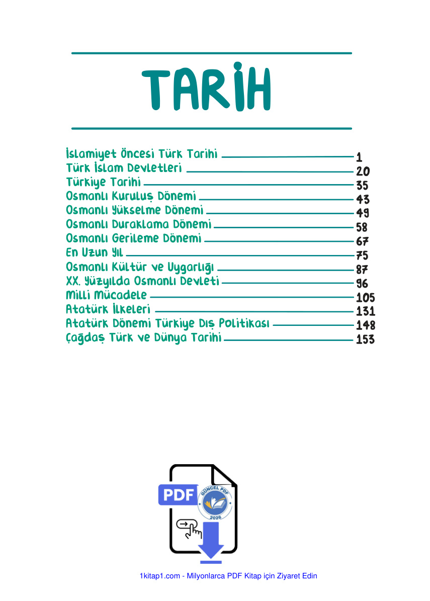 Kampüs Tarih Ders Notları PDF İndir – Komisyon