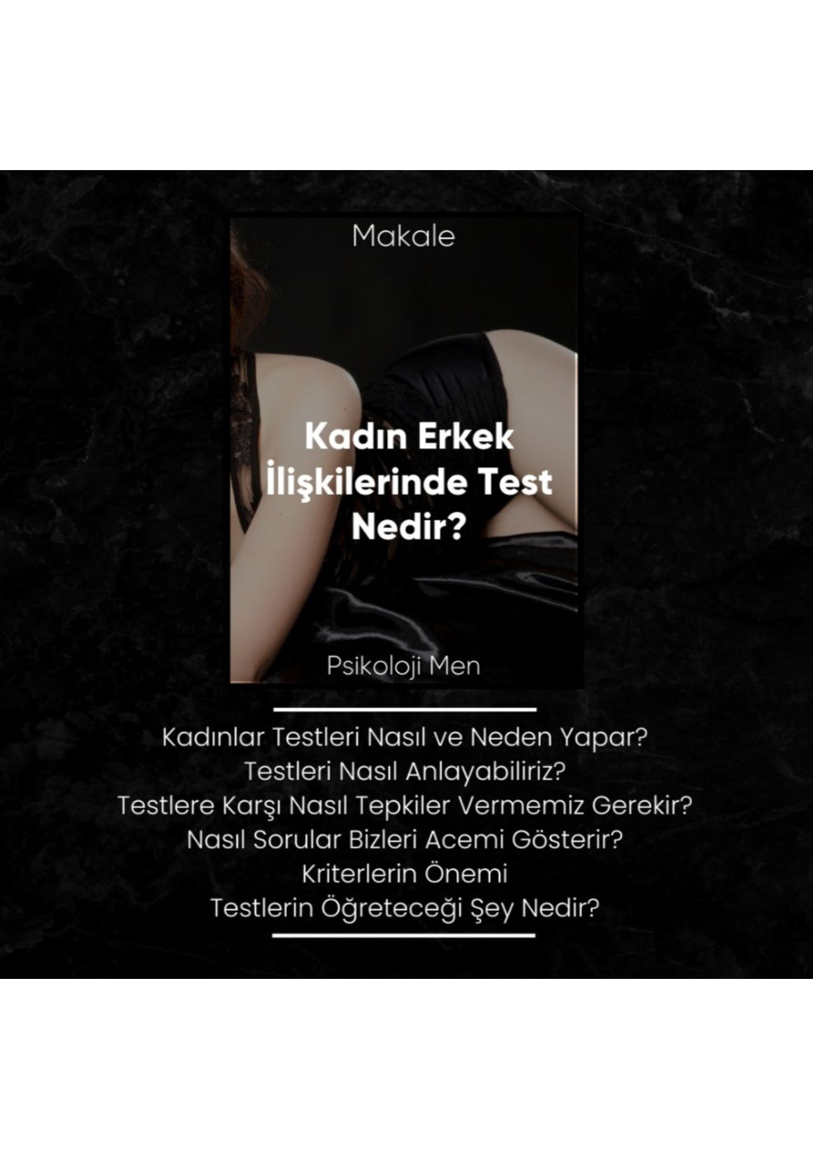 Kadın Erkek İlişkilerinde Test Nedir PDF İndir