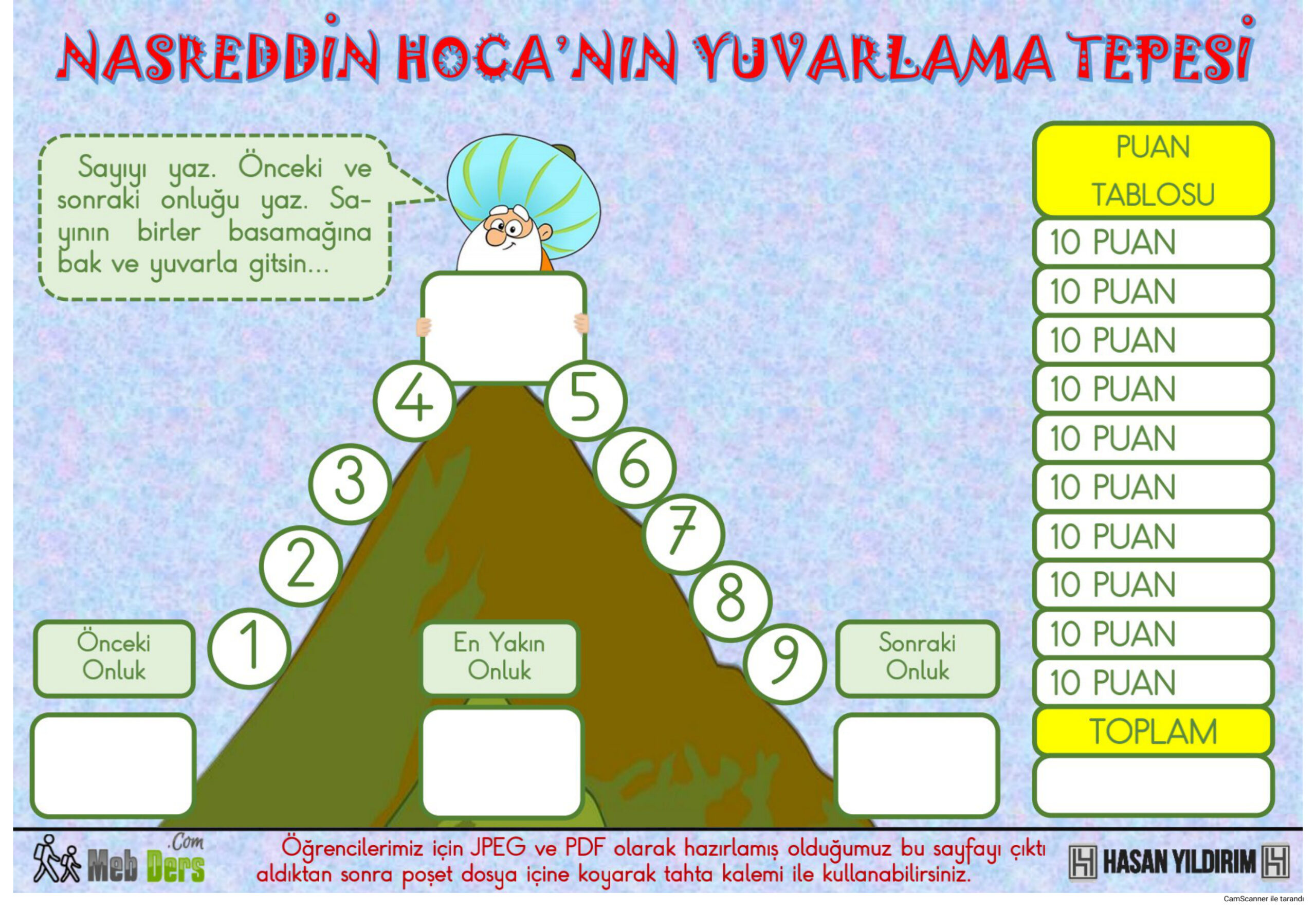 Nasrettin Hoca’nın Yuvarlama Tepesi PDF İndir – Komisyon