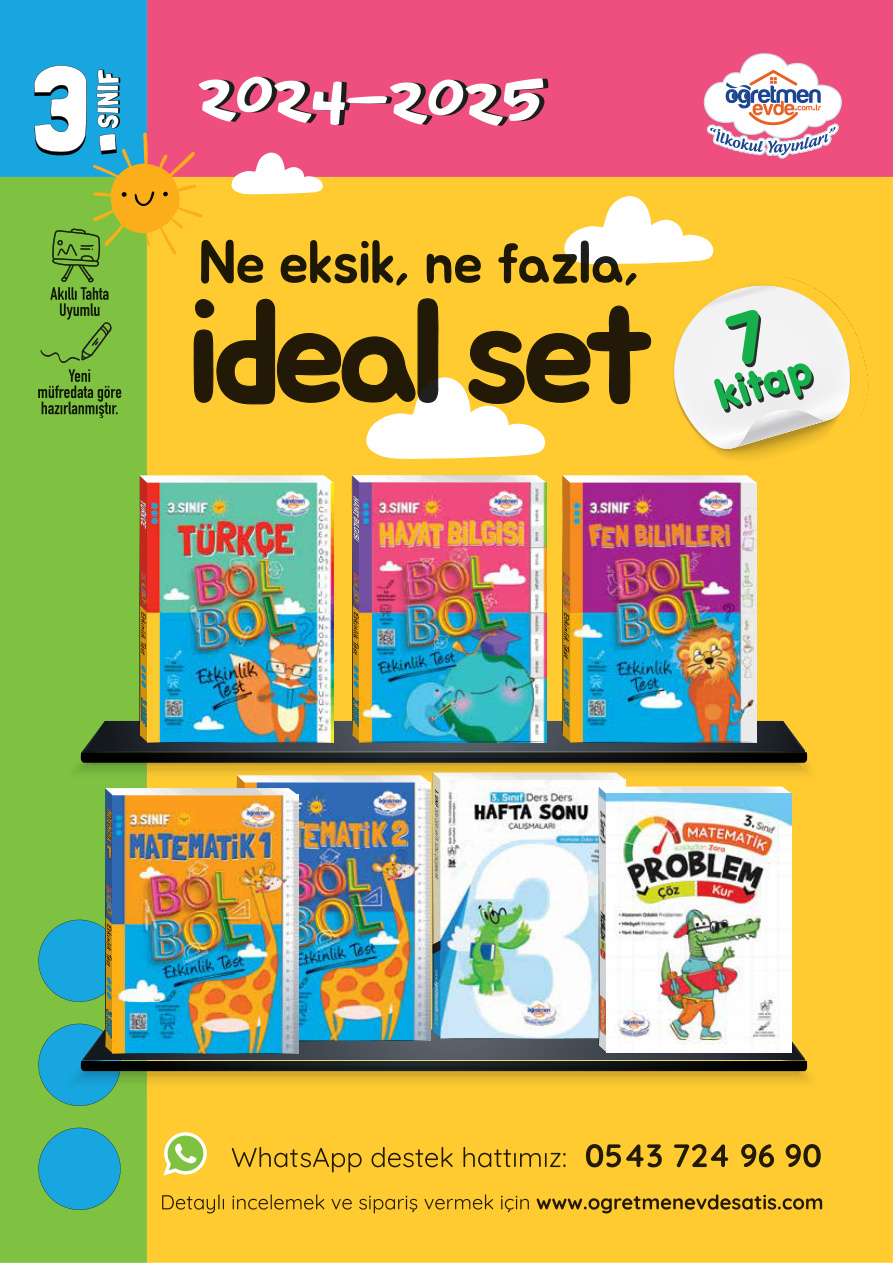 Öğretmenevde 3. Sınıf 1. Hafta Etkinlikleri PDF İndir – Komisyon