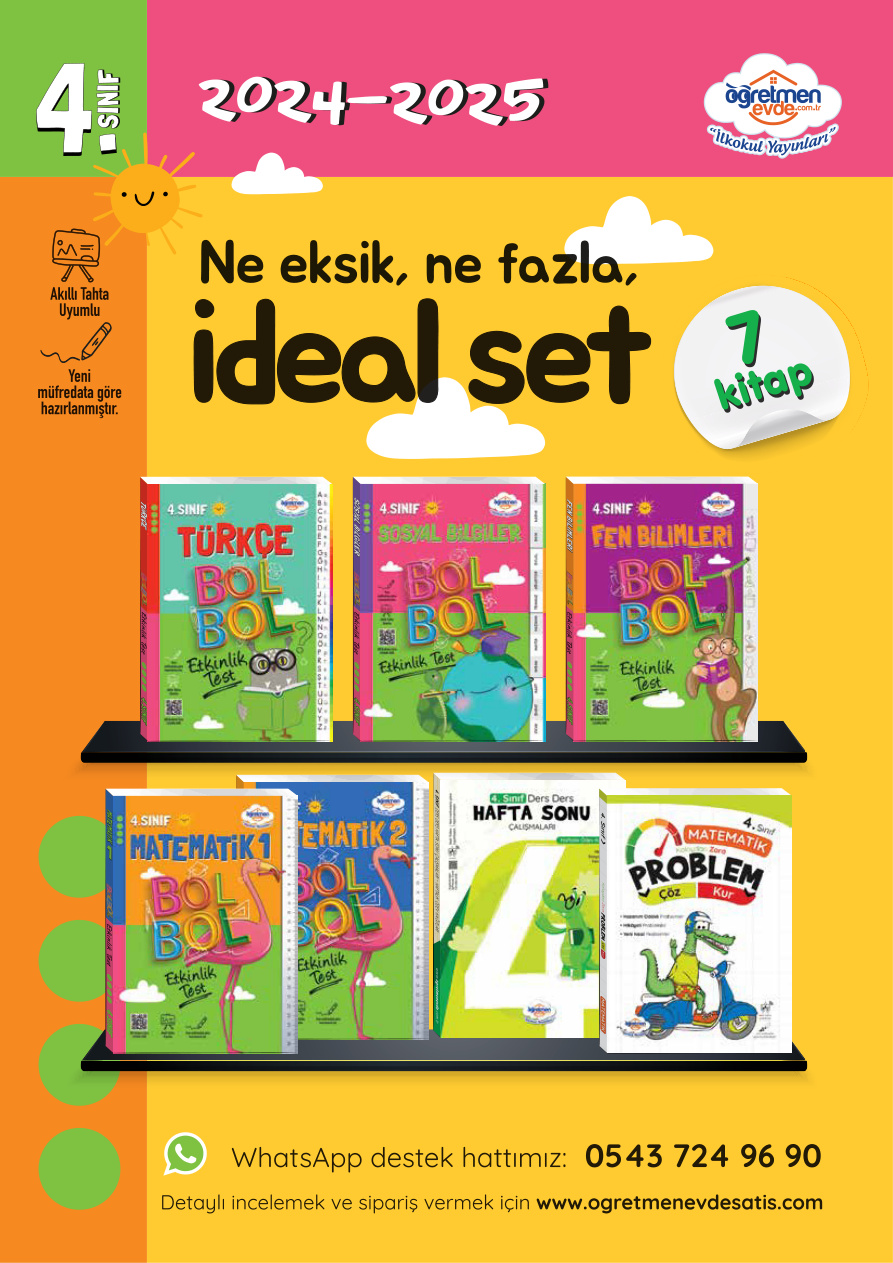 Öğretmenevde 4. Sınıf 1. Hafta Etkinlikleri PDF İndir – Komisyon