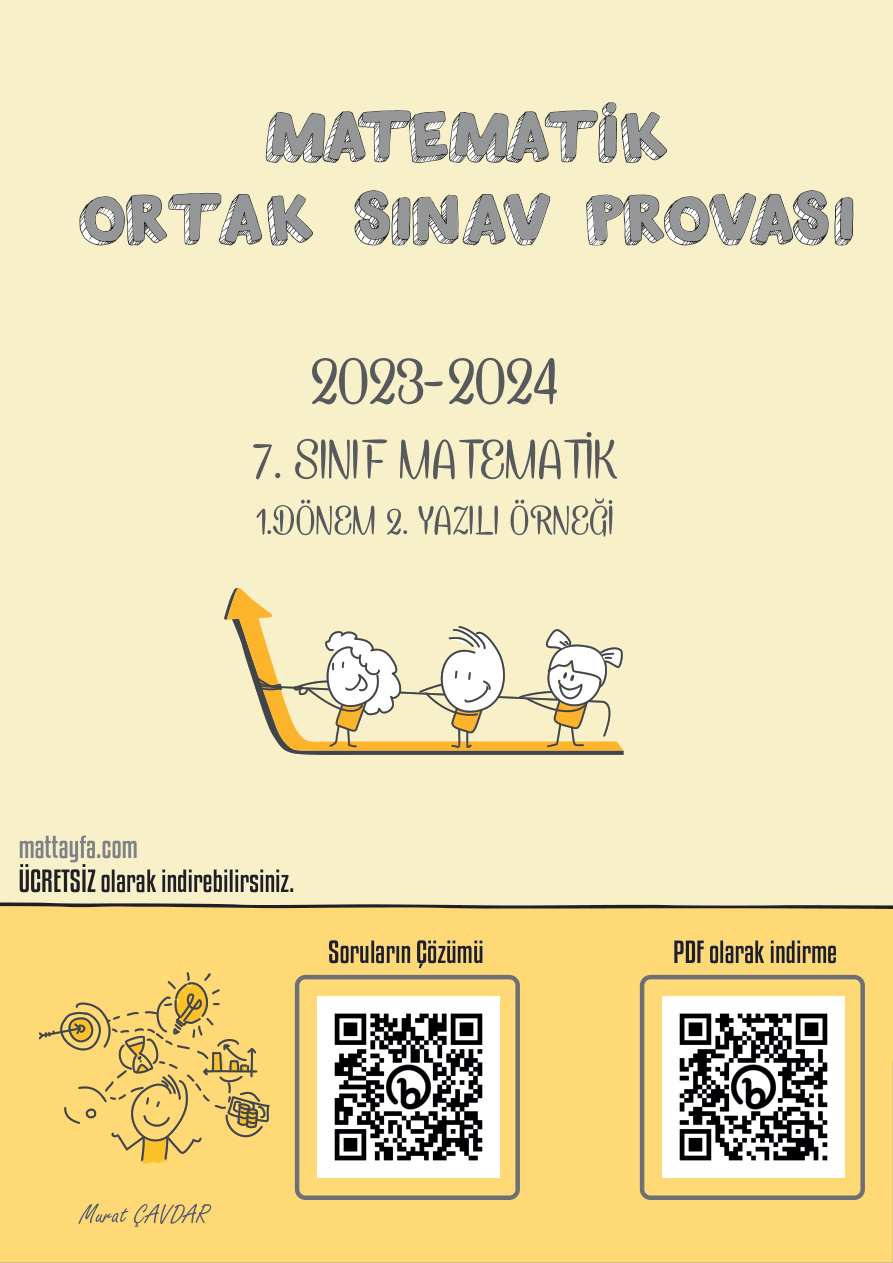 Ortak Sınav 7. Sınıf 2 PDF İndir – Komisyon