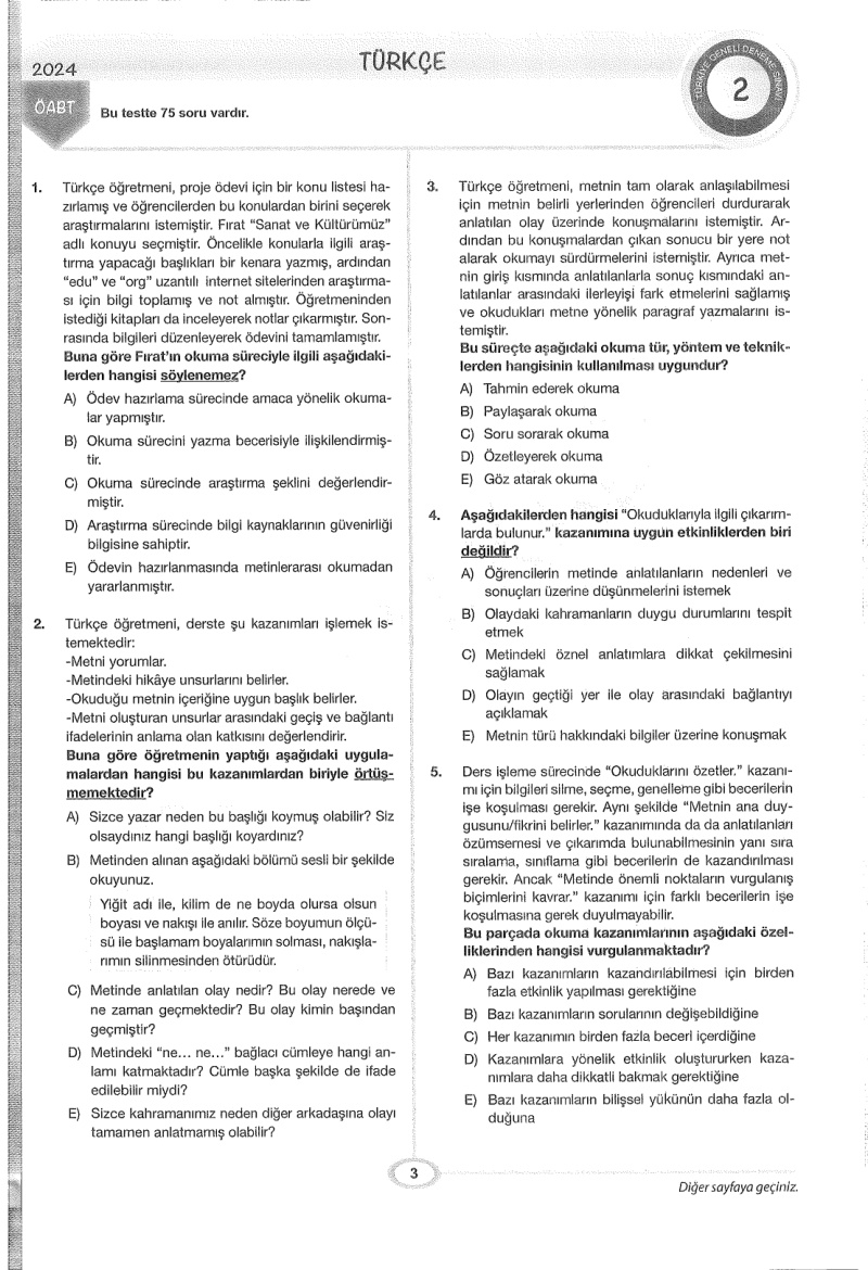 Pegem-2 Türkçe 2024 PDF İndir