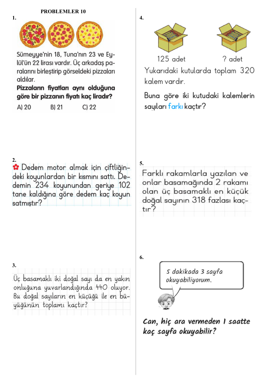 Problemler 10 PDF İndir – Komisyon